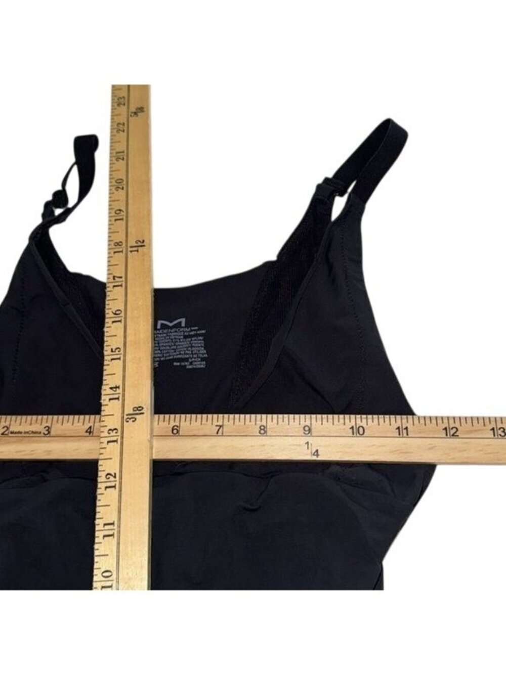 Maidenform Womens Black Shapewear Bodysuit With Adjustable Straps & Seamless Des - Picture 6 of 7